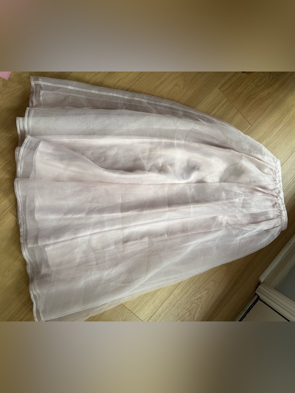 LC Lauren Conrad Pale Pink Layered Tulle A-Line Skirt